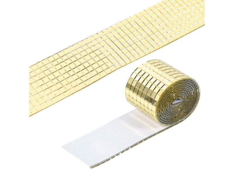 4*100cm Self-Adhesive Real Mini Glass Square Mirror Mosaic Tiles Stickers For Carousel 1