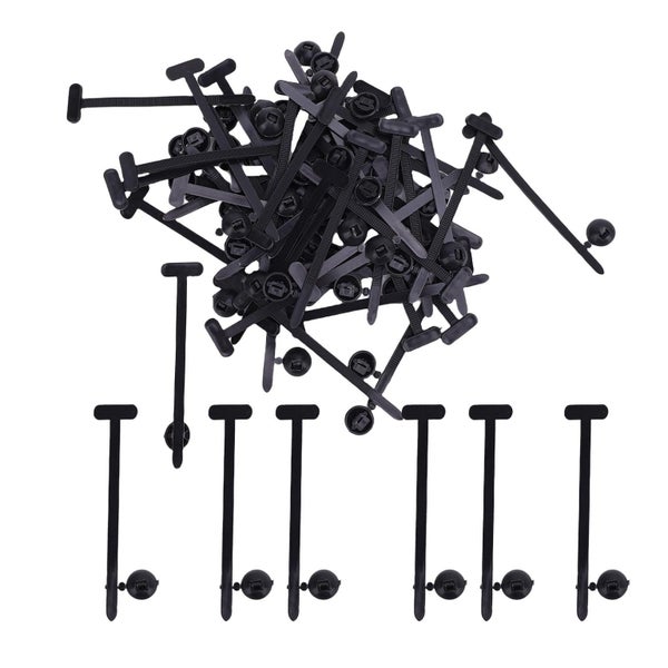 universal cable tie buckle plastic rivet tie buckle 50PCS Universal Cable Tie Carousel 8