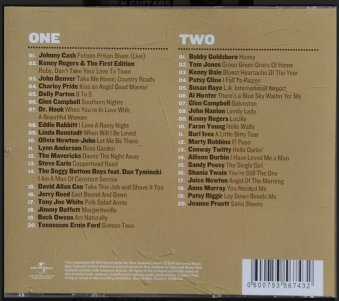 Ten Guitars Heartland 2 (2 x CD) Carousel 2