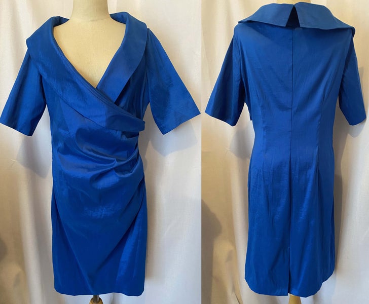 INTERNATIONAL DESIGNER GURU *JOSEPH RIBKOFF* TAFFETA DRESS WELL CARED FOR(16/18) Carousel 1