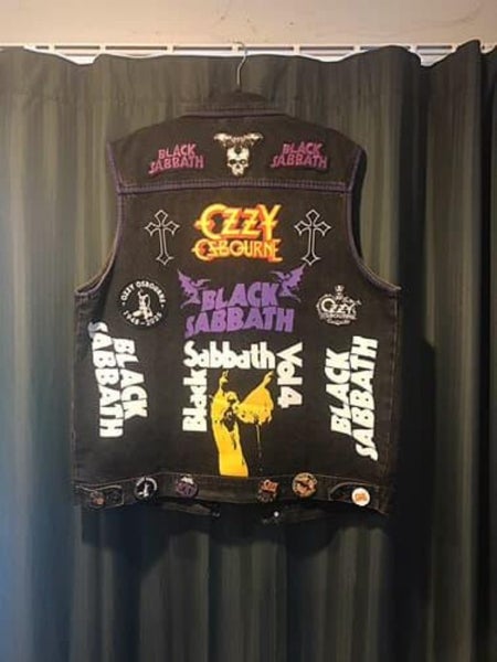 CUSTOM TRIBUTE OZZY/BLACK SABBATH BATTLE VEST636157297984021112
