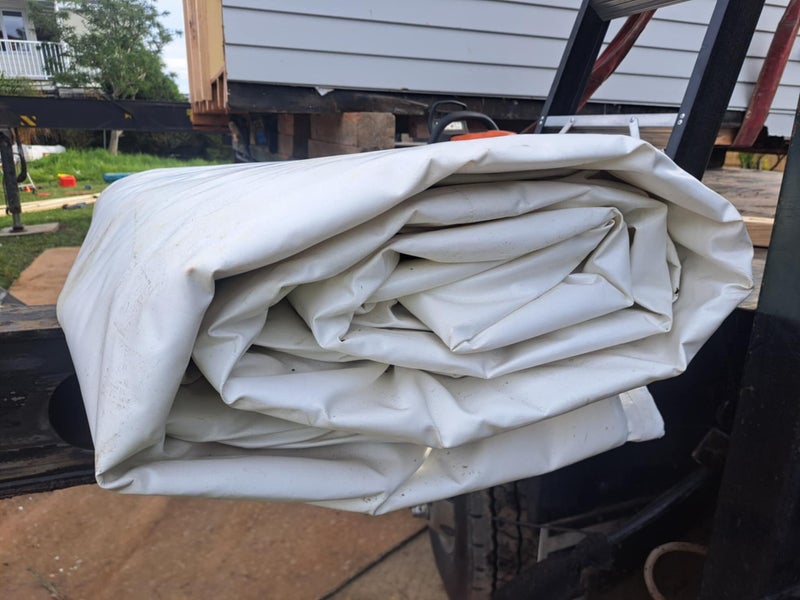 Heavy Duty PVC Tarpaulin 9 x 6m Waterproof Tarp Large Carousel 1