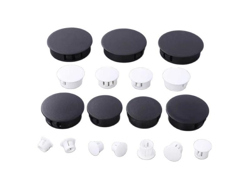 1000PCS Snap On Plastic Plug Hole Caps Wall Cable Desk Plugs Furniture Holes Carousel 1