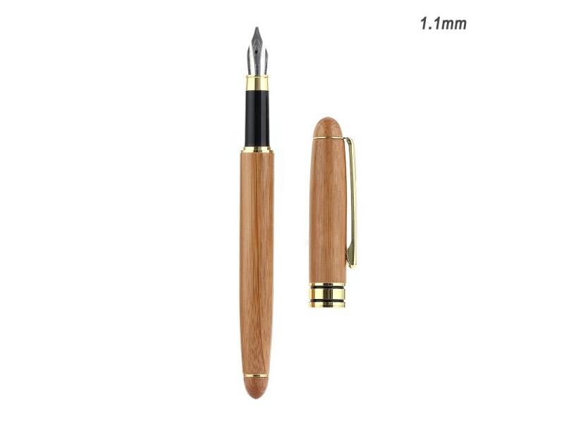 1PC Bamboo Calligraphy Fountain Pen 0.7mm-2.9mm Broad Stub Chisel-pointed Nib Carousel 1