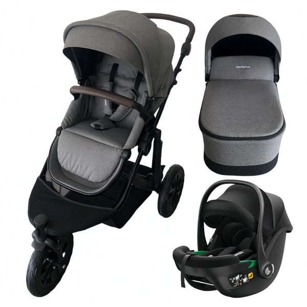 Brightness easygo 1+ stroller & carrycot & baby capsule grey Carousel 1