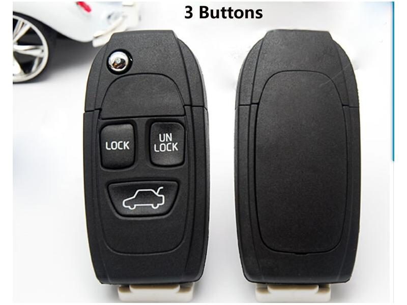 2/3/4/3 1/4 1 Buttons Folding Flip Key Shell Cover FOB Car Case Blanks For Carousel 1