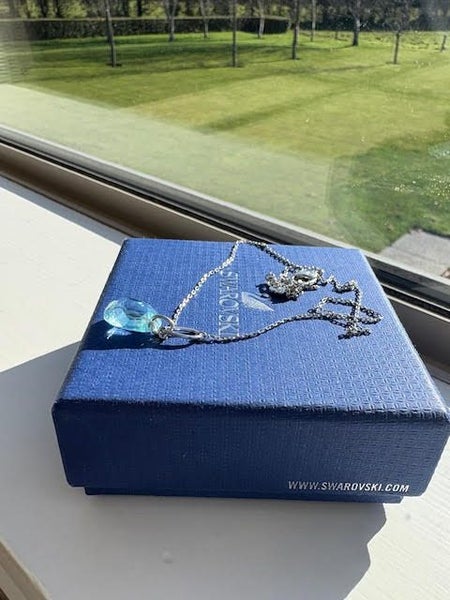 Swarovski Aqua Marine Crystal Necklace Carousel 2