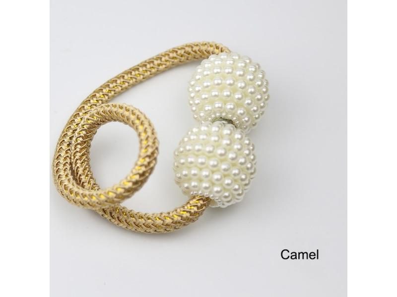 1x Pearl Magnetic Curtain Clip Tieback Buckle For Home Decor Carousel 1