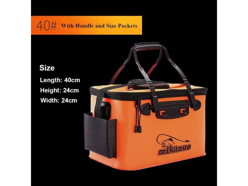 WALK FISH Portable EVA Fishing Bag Collapsible Fishing Bucket Carousel 1