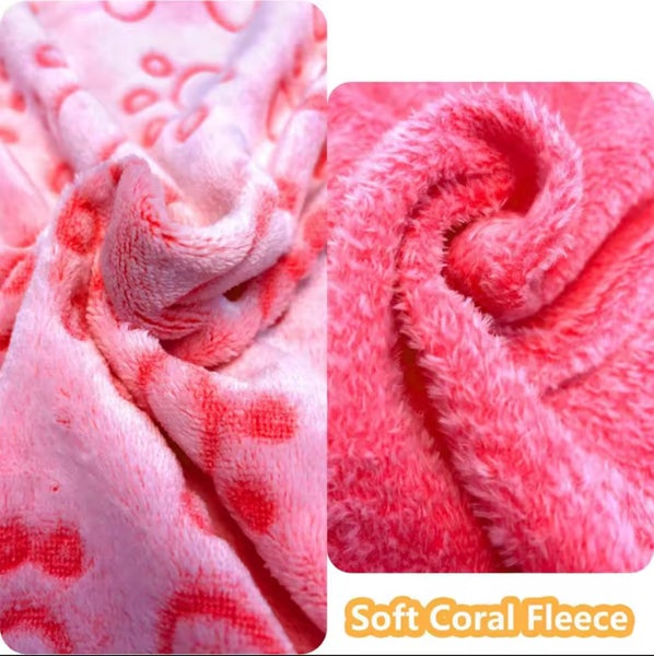 Soft Pet Throw / Mat – For Small Pets – Pink (60×40 cm) Carousel 1