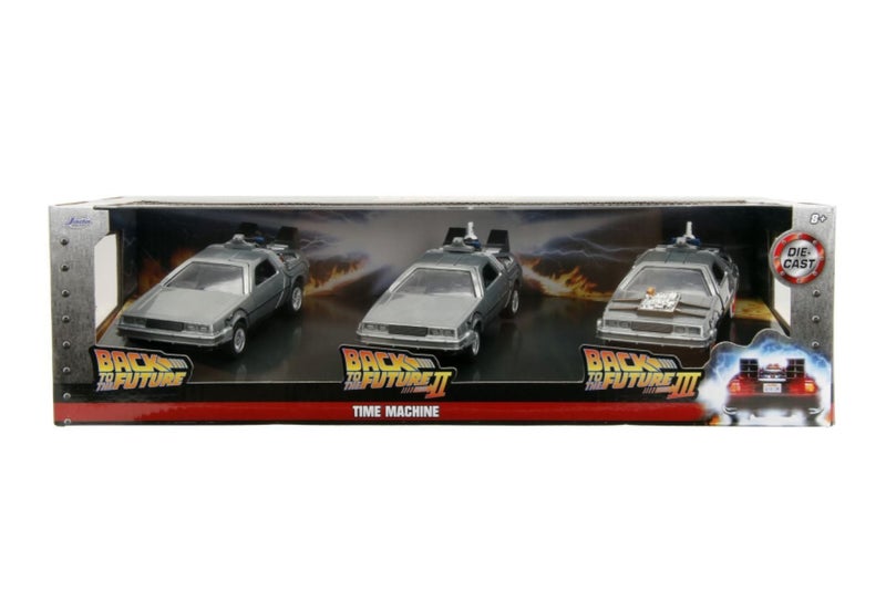 Back to the Future - DeLorean 1:32 Scale 3-Pack Carousel 1