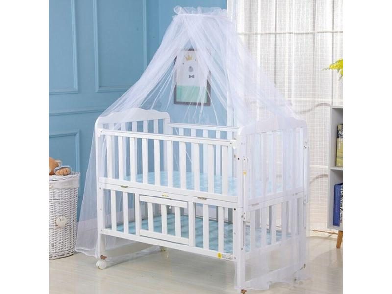 Baby Bed Mosquito Net Cover Foldable Breathable Mesh With Royal Style Canopy Carousel 1