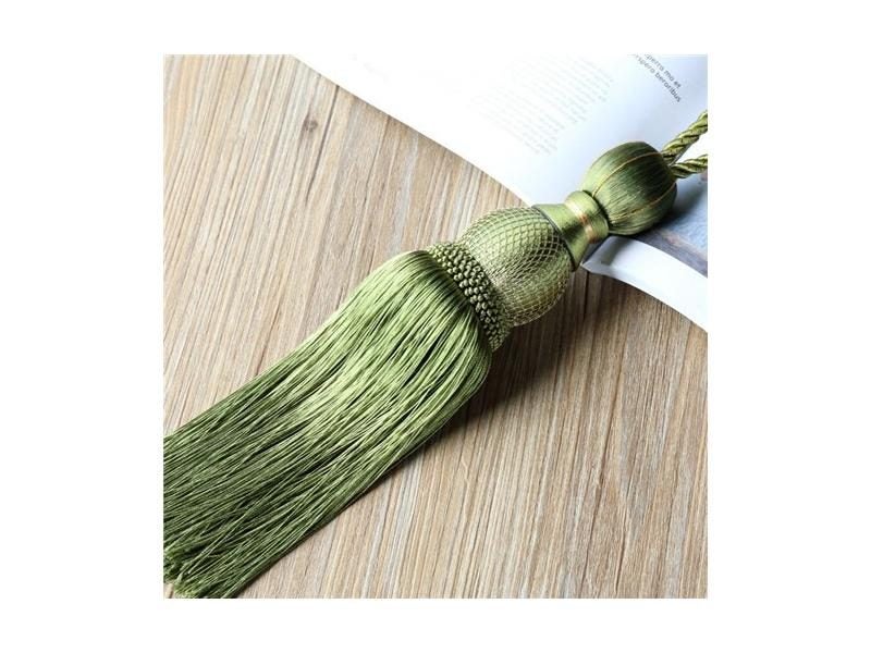 1pcs Gold Mesh Single Ball Curtain Strap Hanging Ball With High-end Tassel Carousel 1