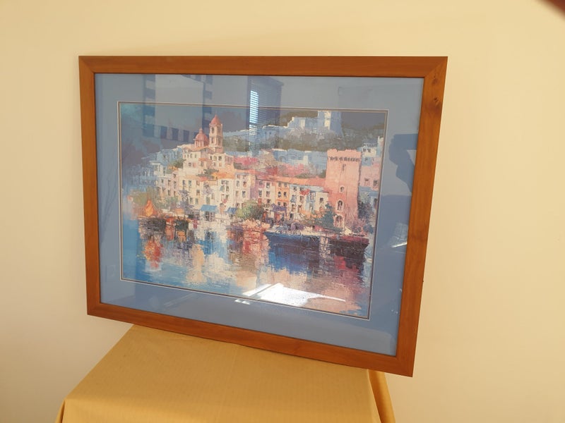 Framed Print - Italian coastal Town Carousel 1