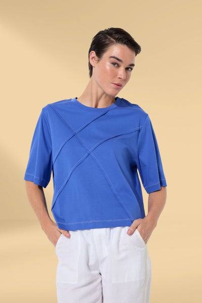 Marco Polo Pinstitch Tee Blue Mist Carousel 1