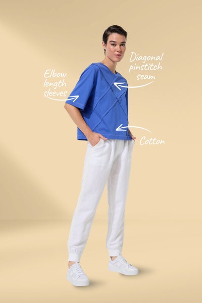 Marco Polo Pinstitch Tee Blue Mist Carousel 2