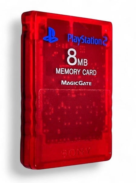 SONY PS2 Memory Card TRANSLUCENT RED Carousel 2