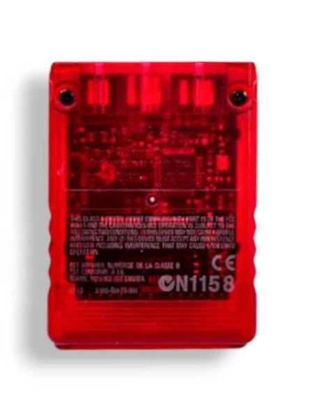 SONY PS2 Memory Card TRANSLUCENT RED Carousel 4