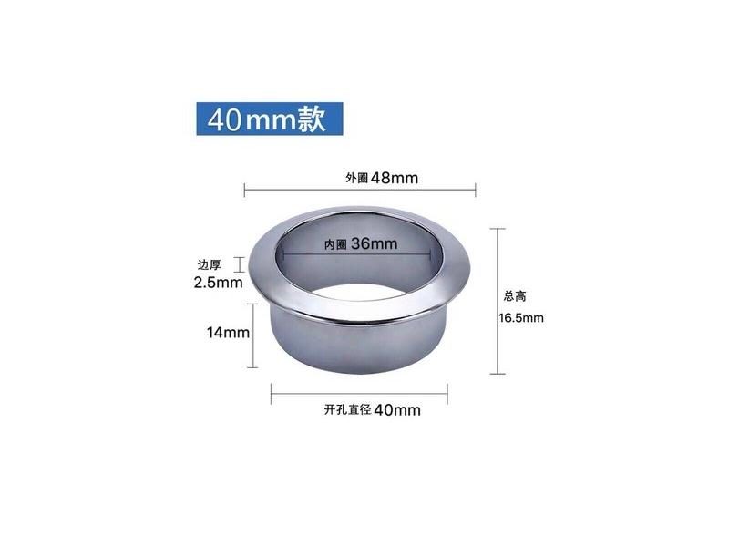 Hot Metal Desk Wire Hole Cover Base 60mm Cabinet Vent Decor Ring Carousel 1