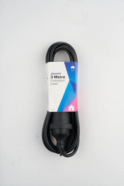 Jackson 3M Power Extension Cord Lead Black Carousel 1