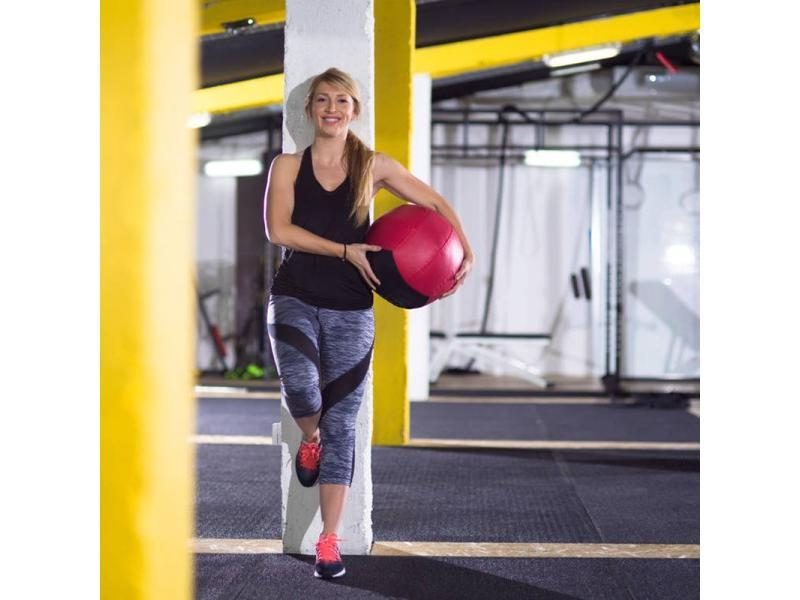 Crossfit Medicine Ball Home Fitness Wall Ball Exercise Weightlifting 35cm Empty Carousel 1