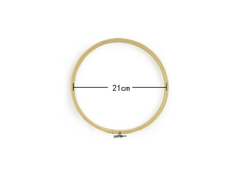 7 Size 10-26CM Bamboo Frame Embroidery Hoop Ring DIY Needlework Craft Cross Carousel 1
