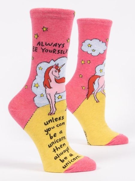 Always be a Unicorn Crew Socks Carousel 2