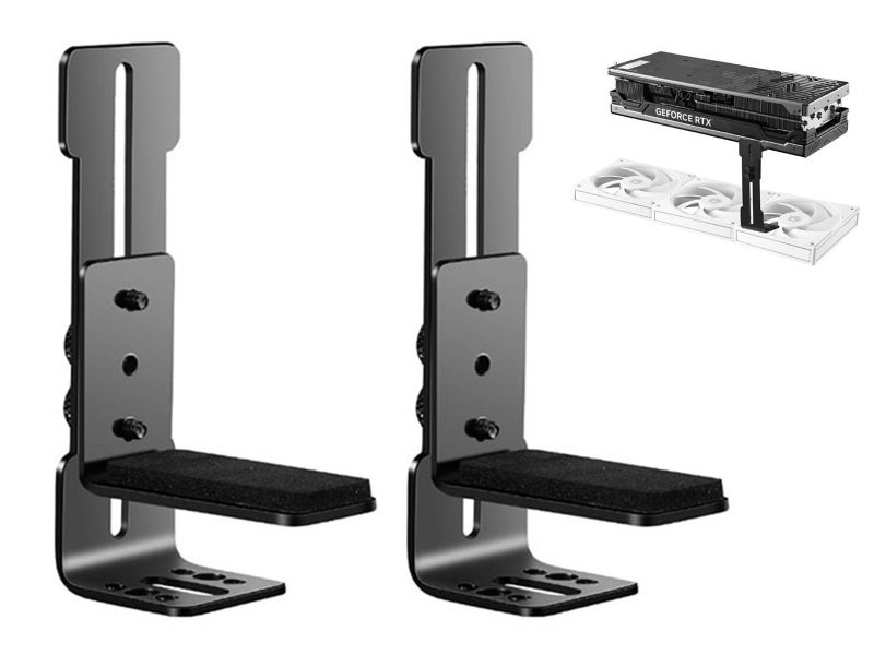 2X Universal Support Bracket Heavy Duty Graphics Card Holder for PC Cases Carousel 1
