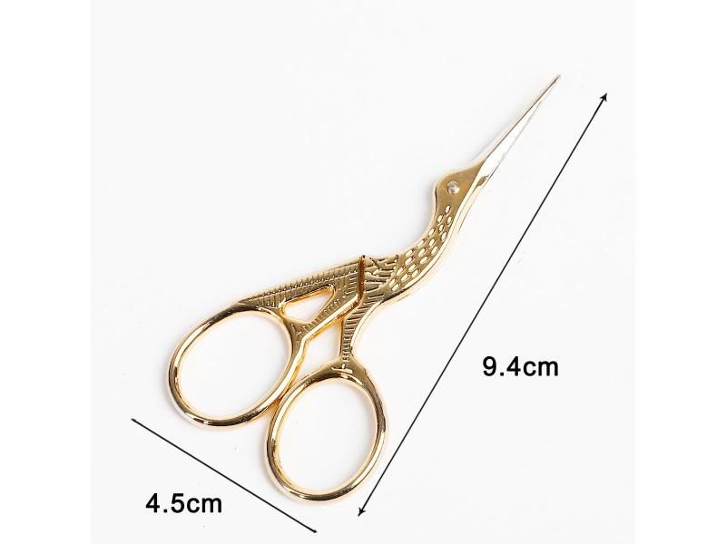 1pcs Colorful Stainless Steel Antique Scissors European Classic Craft Sewing Carousel 1