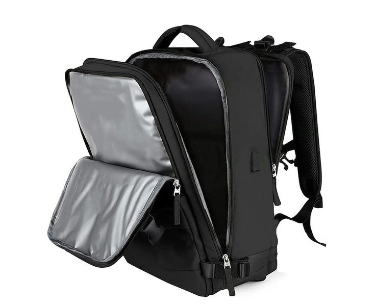 Large Travel Backpack Hiking Backpack Outdoor Gym Bag Mommy Bag-black Carousel 2