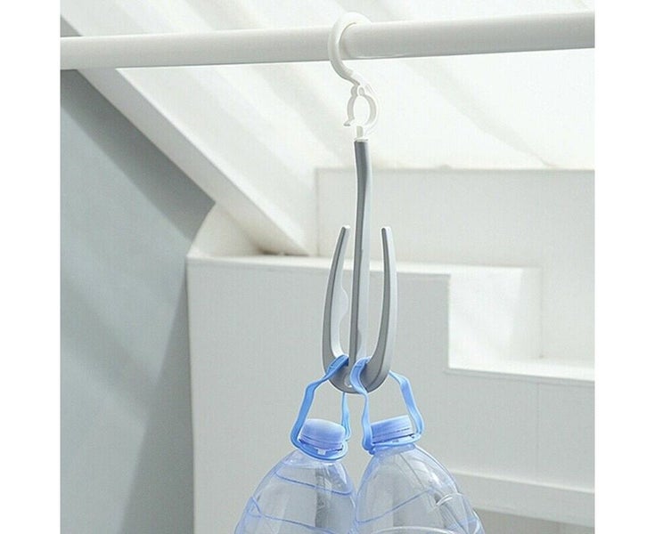 4 pcs Shoes Drying Hanger Stand Shoes Rack Hanging Windproof Holder Carousel 7