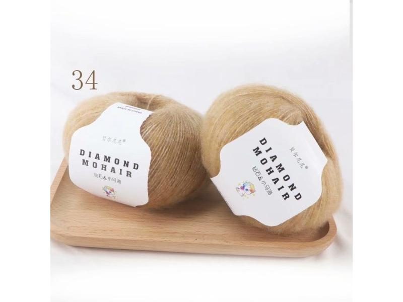 25g/Ball Mohair Yarn For Knitting Baby Sweater Shawl Carousel 1
