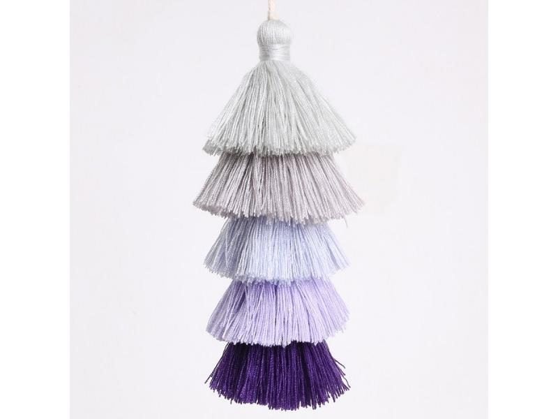 5 Layers Cotton Silk Tassel 15cm Long For Wedding Home Decoration DIY Sewing Carousel 1