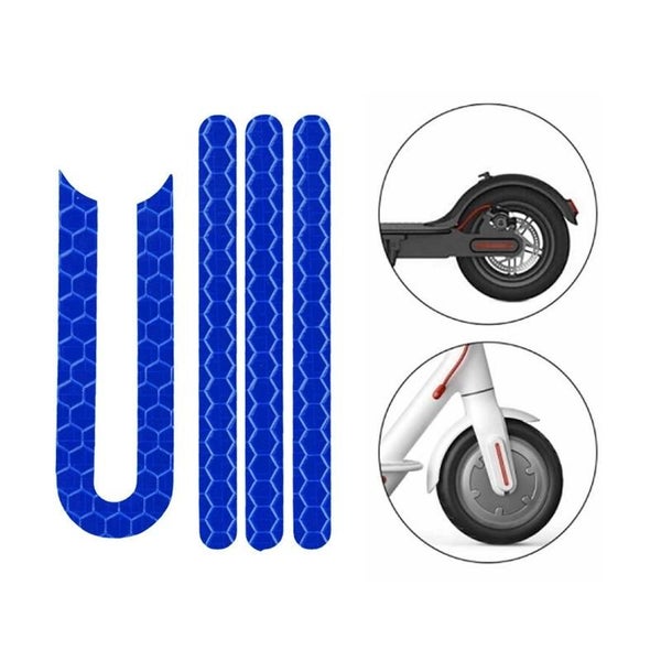 Scooter Mudguard Reflective Stickers For Xiaomi Mijia M365 Pro Blue Accessories Carousel 1