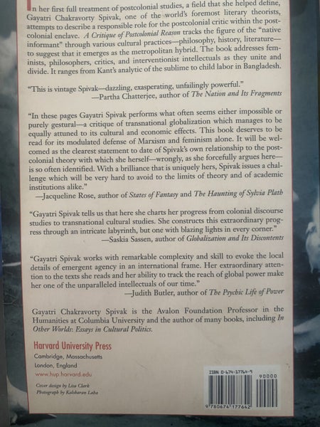 A Critique of Postcolonial Reason - Spivak Carousel 2