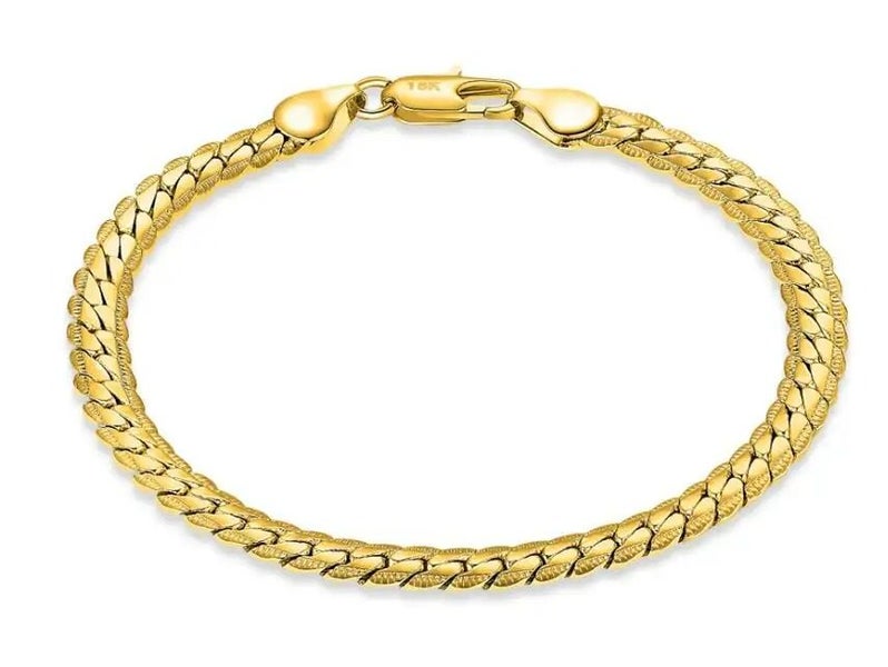 Silver or Gold Plated Chain Bracelet | 20cm | Gift Boxed Carousel 1
