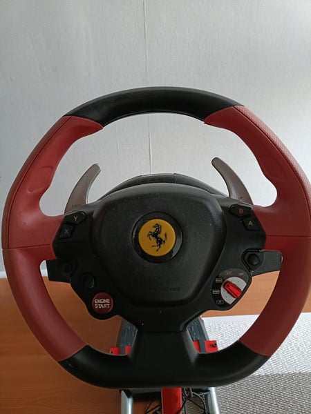 Thrustmaster Ferrari Wheel, pedal set, and Stand for XBOX Carousel 1
