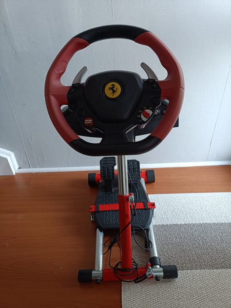 Thrustmaster Ferrari Wheel, pedal set, and Stand for XBOX Carousel 2
