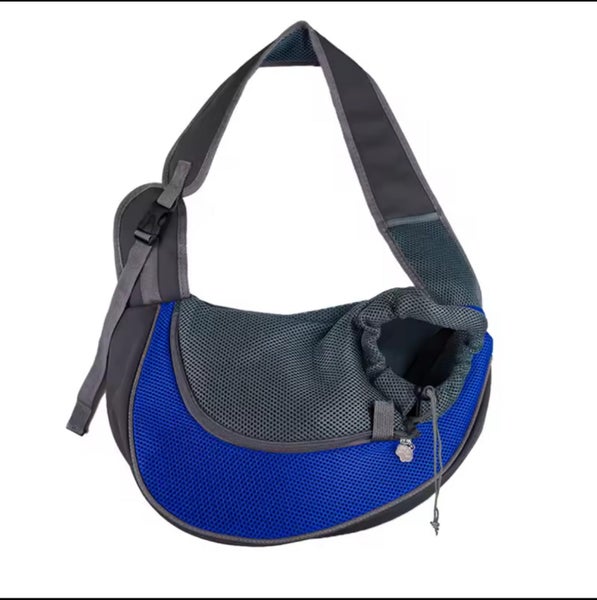 Large Pet Sling Shoulder Bag – Dog & Cat Carrier – Red / Blue Carousel 7