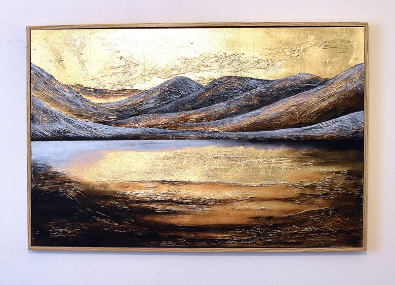 MILFORD SOUND - GOLD LEAF - FLOATING FRAME LARGE Carousel 1