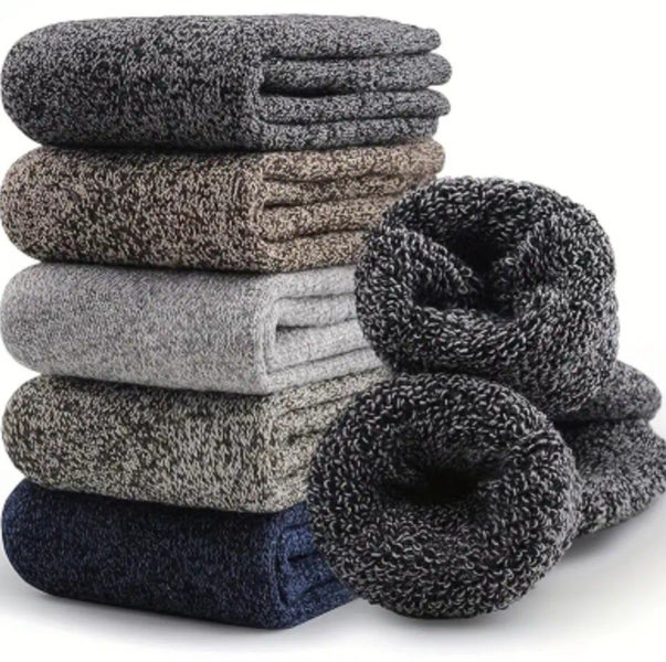 5 x Mens Merino Socks Perfect Fit Technology Breathable - Moisture Wicking 28cm Carousel 2