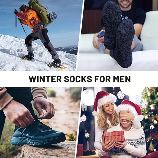 5 x Mens Merino Socks Perfect Fit Technology Breathable - Moisture Wicking 28cm Carousel 6