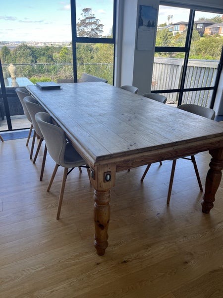 Large Pine Vintage Dining Table63615748944385111