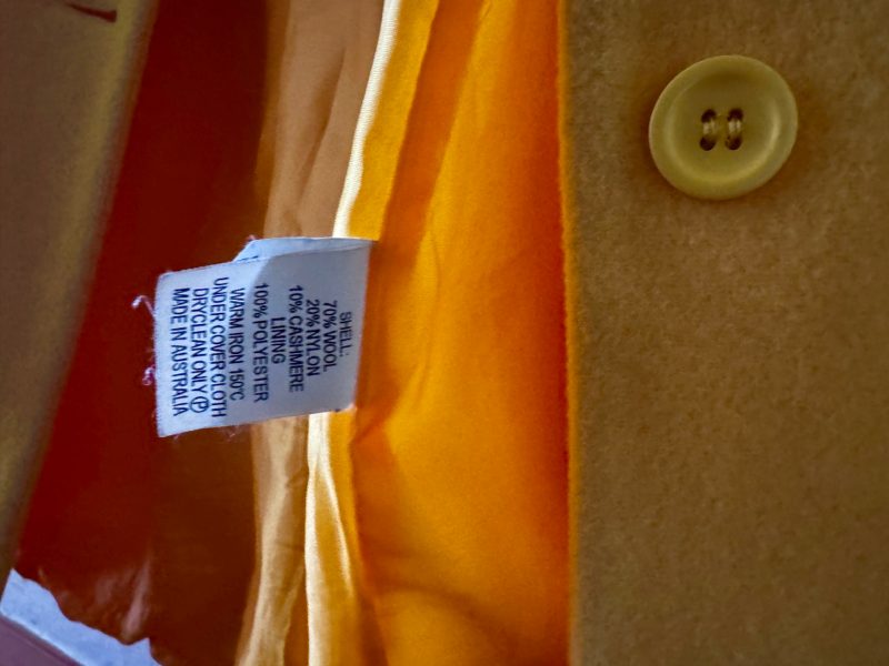 Banana yellow woollen coat63615748915457113
