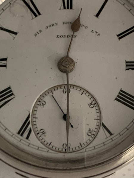 Solid Silver Pocket Watch & Solid Silver Chain Carousel 2