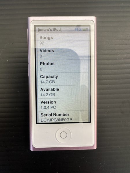 Ipod Nano Touch 7th Generation 16gb Carousel 16