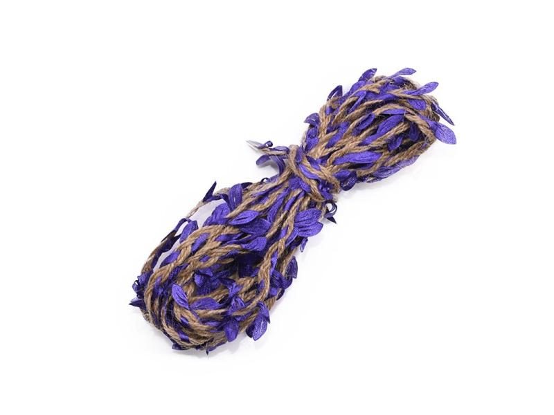 2M 5M Green Leaves Weaving Hemp Rope DIY Wedding Bouquet Packaging Rope 5mm Carousel 1