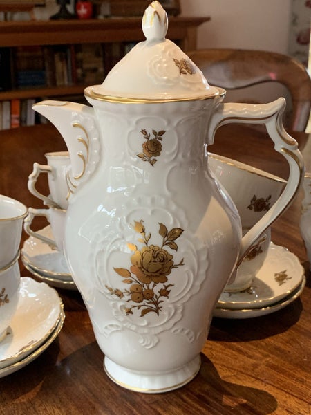 Vintage Lindner Küps Bavaria Porcelain 15-Piece Tea Set Carousel 2