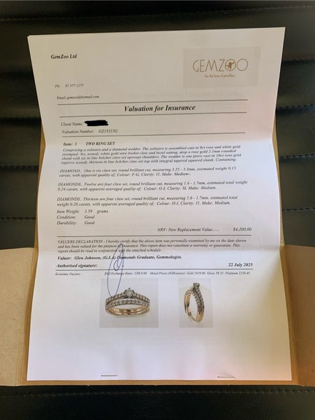 Two Diamond & Rose Gold Rings $4,200 value Carousel 5