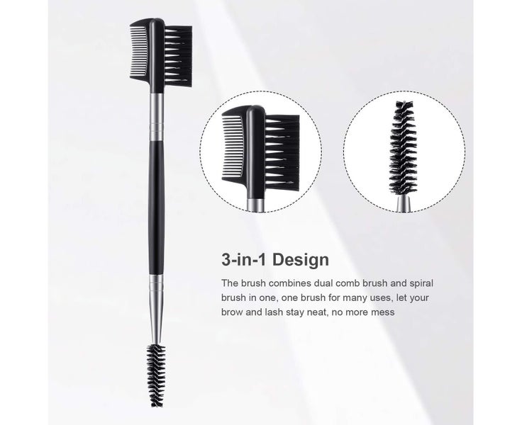 3 Piece Eyebrow Lash Shaper Eyelash Comb and Brow Brush Double Comb Eyebrow B Carousel 2